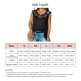 thumbnail image 3 of Camiseta sin mangas para mujer, camiseta sin mangas de verano para mujer Camiseta sin mangas de verano para mujer Camiseta sin mangas de verano con cuell, 3 of 4