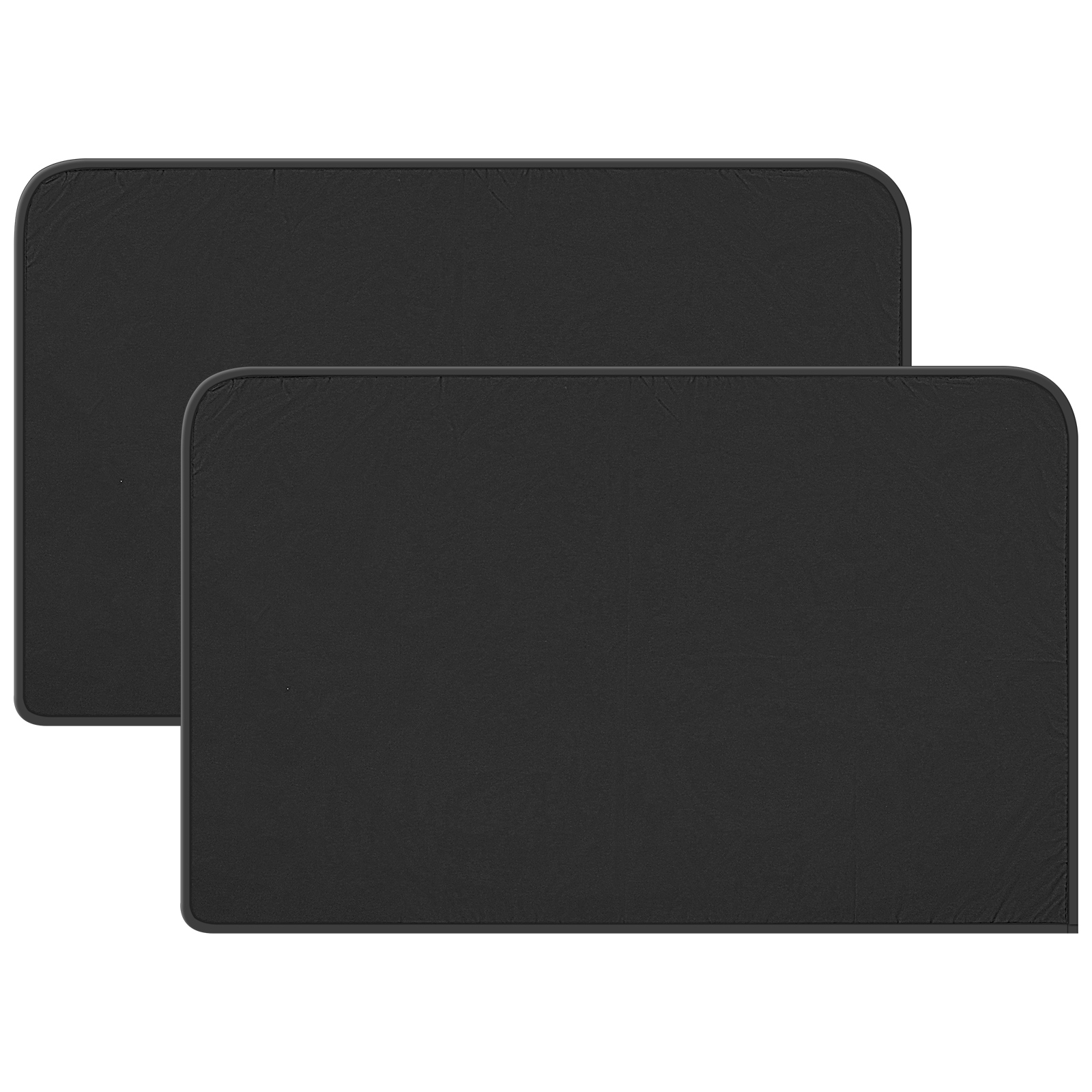 Gorware 2Pcs Car Window Sun Shade Privacy Car Window Curtain Breathable Sun Protection