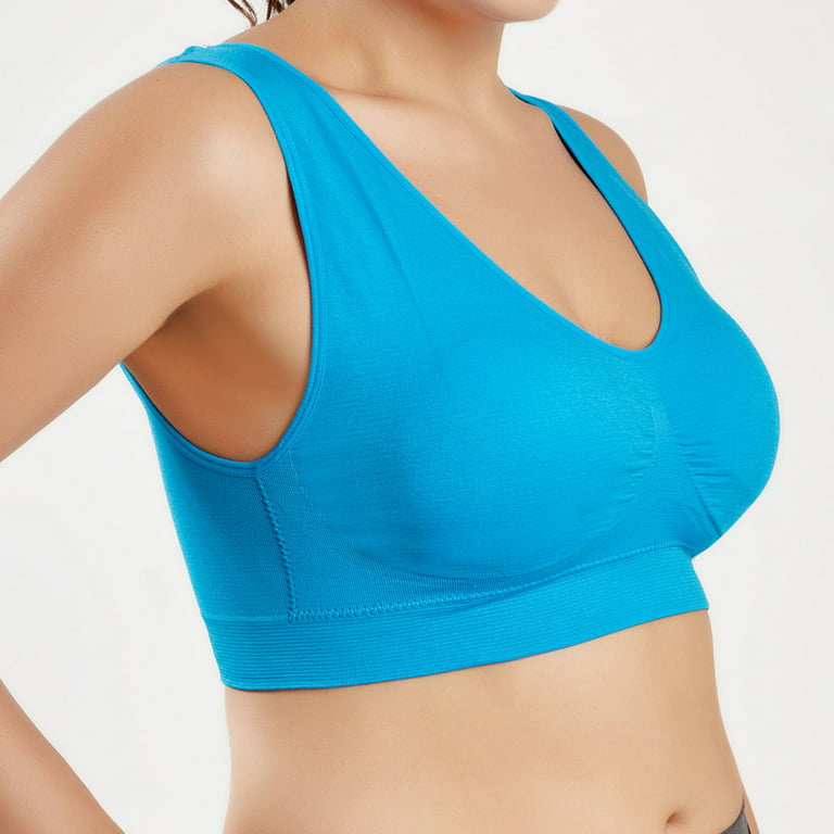 Buy Lace Non-Padded Wirefree Full Coverage Bra In Turquoise Online