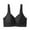 Black, variant on cfhntfmh Sports Bras for Women Seamless V Neck Adjustable Strap Wireless Bras Plus Size Stretch Longline Push up Bras