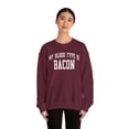thumbnail image 4 of Bacon Sweatshirt Gifts Crew Neck Shirt Long Sleeve Unisex, 4 of 7