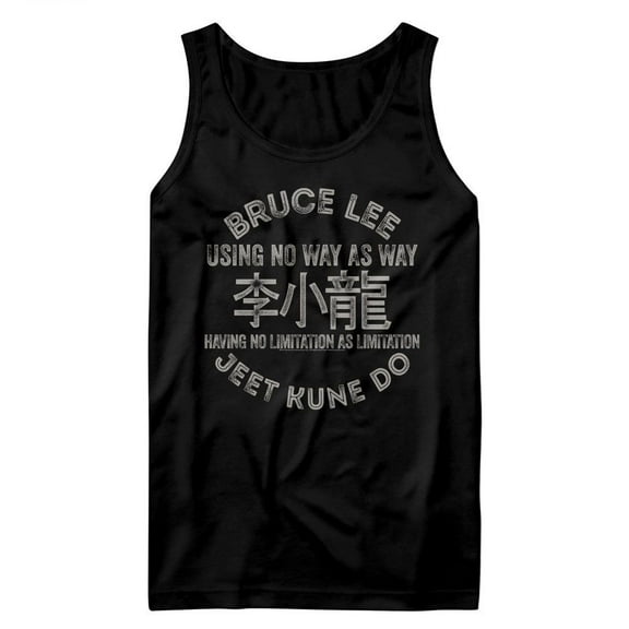 Bruce Lee Symbols Black Adult Tank Top T-Shirt
