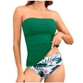thumbnail image 2 of Karight Women's Vintage Printed Swimwear Conservative Swimwear Women's Printed Beach Skirt Bikini Swimsuit, 2 of 6