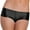 Black, variant on Women's Pu Leather Booty Shorts Glossy Low-Waist Stage Performance Shorts Sexy Dancing Nightclub Slim Mini Shorts
