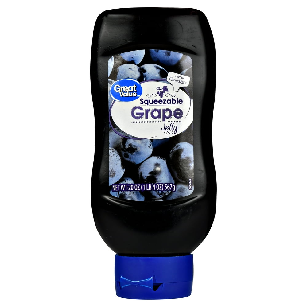 Great Value Squeezable Grape Jelly, 20 oz