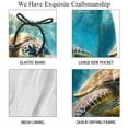 thumbnail image 4 of luoweisi Men's Beach Shorts Quick Dry Swim Trunks with Mesh Lining Sea Turtle L, 4 of 5