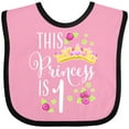 thumbnail image 3 of Inktastic This Princess is One First Birthday Girls Baby Bib, 3 of 4