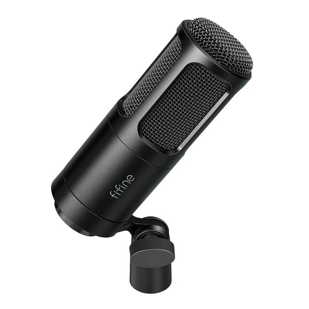 Micrófono FIFINE XLR Dynamic K669D Vocal Podcast negro