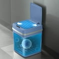 thumbnail image 4 of Maoww Waterproof Intelligent Trash Can with Lid Automatic 12L for Bedroom Blue, 4 of 9