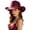 Z129-Wine, variant on LILIYA Light Up Cowboy Hat for Women Men, Sparkly Glitter Space Cowboy Hat for Party Show Performance Birthday Dress-Up Cowboy Cowgirl Hats