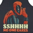 thumbnail image 2 of Marvel Deadpool Men's Sleeveless T-Shirt Sshhh No One Cares Adult Muscle Tee Tank Top, 2 of 3