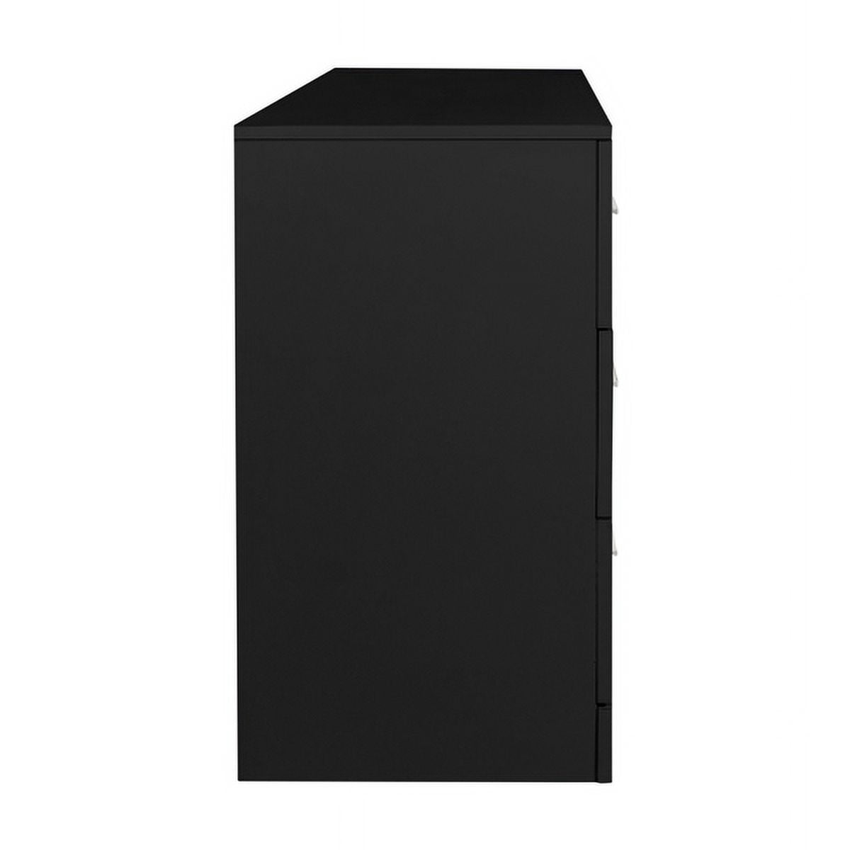 6 Drawer Double Dresser for Bedroom, Wide Storage Cabinet for Living Room Home Entryway, Black