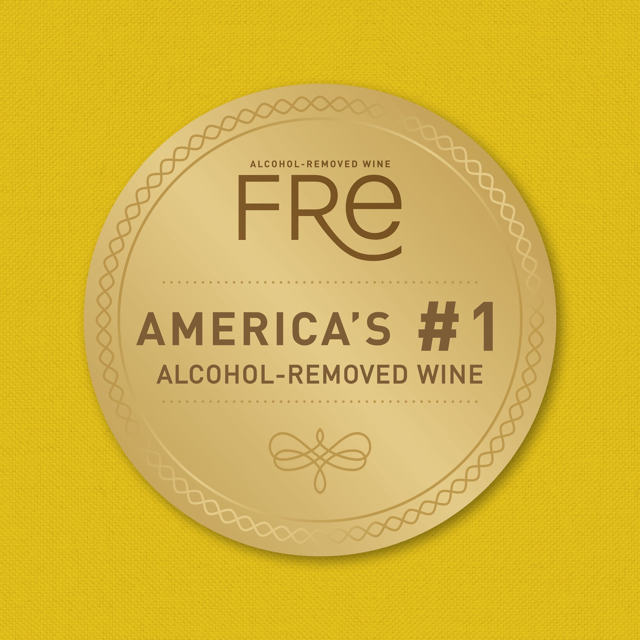 FRE Chardonnay California White Wine, Alcohol-Removed, 750 ml Glass Bottle, 0% ABV