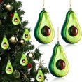 thumbnail image 3 of Adornos para árbol de Navidad Adornos colgantes Nuevos adornos de frutas de vidrio Cupcake de piña Decoraciones pequeñas para árbol de Navidad Navidad, 3 of 5