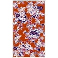 thumbnail image 2 of Challis Rayon Printed Shelly, Floral Peonies Dress Sewing Fabric (BLACK/BERRY/GREY, ByYard), 2 of 4