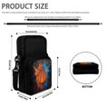 thumbnail image 6 of Chririnla Basketball Splash Cross Body Bags Crossbody Wallet for Travel, Elastic Polyester with Compartments Coin Purse, 6 of 7