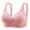 Pink, variant on Women's Mother Underwear Seamless Gathering No Steel Ring Vest Style Bra Women Push Up Bra Seamless Full Coverage Bras, Size 36
