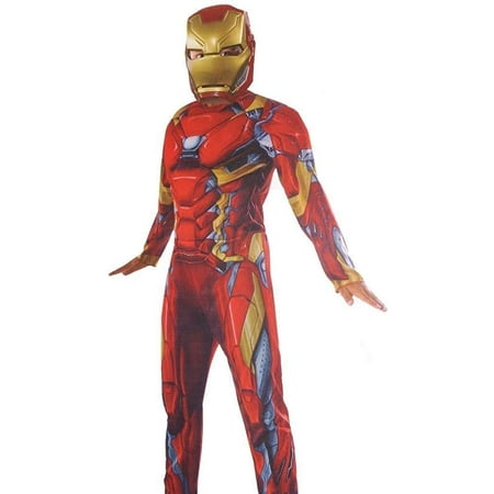 Rubies Kids Captain America: Civil War Movie Iron Man Muscle Chest Costume