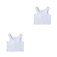 thumbnail image 4 of Minnieouse Chaleco corto para mujer, camisetas sin mangas de verano, ropa interior estirable, sin mangas, sin costuras, jersey transpirable de Type3 NO3, 4 of 6