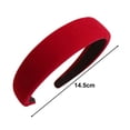 thumbnail image 6 of Tnobhg Women Hairband Retro Fabric Covered Soft Elasticn Anti-slip Head Decoration Hair Organization New Year Festive Hair Hoop Hair Accessories, 6 of 8