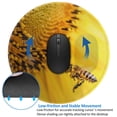 thumbnail image 4 of Disketp Honey Bee Pollinating Sunflower Small Mouse Pad 7.9x7.9 Inches,Washable Round Mousepad For Office Laptop Computer,Non-Slip Rubber Base Mouse Pads For Wireless Mouse, 4 of 9