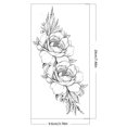 thumbnail image 3 of Etiquetas Engomadas Del Tatuaje 6 calcomanías de tatuaje desechables de flores extraíbles para adultos (F) Likrtyny Libre de BPA, 3 of 9