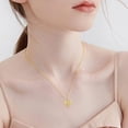 thumbnail image 2 of 14k Solid Gold Nurse Necklace for Women Real Gold Stethoscope Nursing Jewelry Gift, 2 of 10