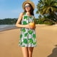 thumbnail image 3 of Fotbe Broccoli 2 Vestido de Verano sin Mangas para Mujer – Vestido Midi Línea A, Estilo Camiseta Floral, Vestido Playero Casual y Fluido, 3 of 7