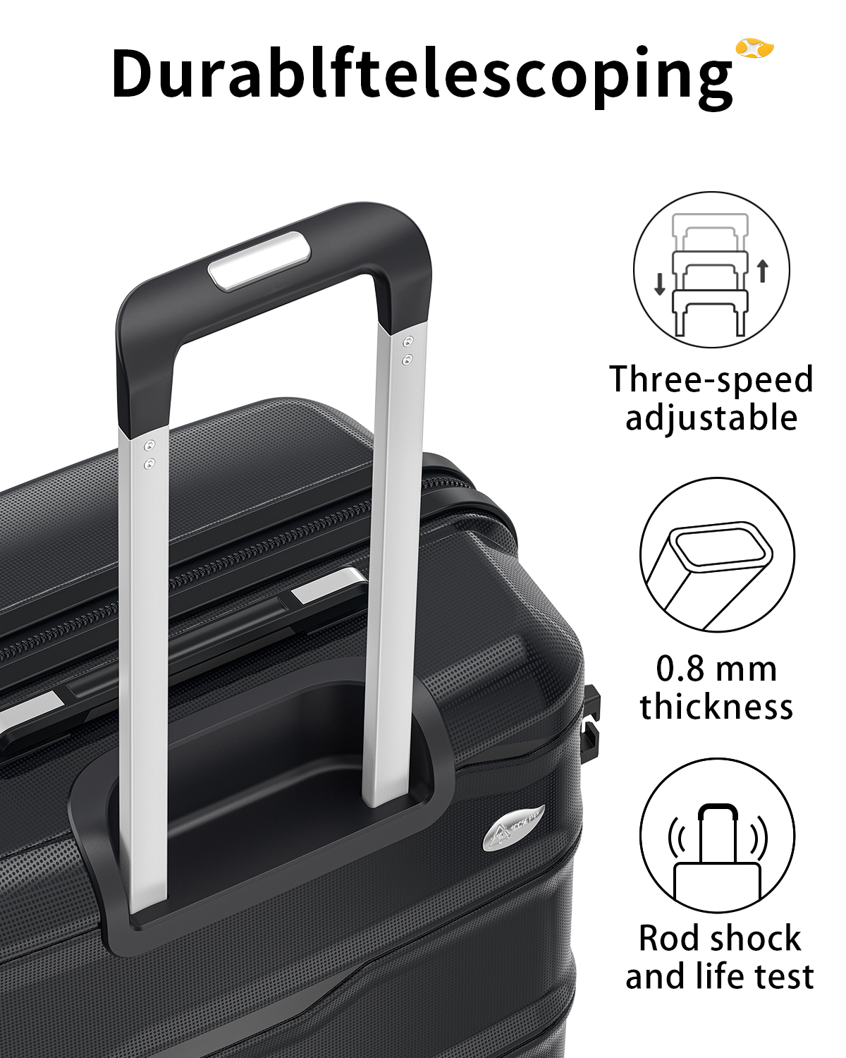MGOB Carry On Luggage 22x14x9” Airline Approved, Hard Shell Suitcase with Spinner Wheels, PP Lightweight Luggages with TSA Lock, Carry On Suitcase 20 Inch