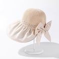 thumbnail image 5 of Yanyanz Sun Hats for Women, Womens Outdoor Casual Bow Decoration Big Head Design Sun Hat, Bucket Hats Beige One Size, 5 of 5