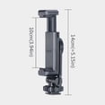 thumbnail image 2 of Universal 360-degree Rotation Adjustable Hot Shoe Release Phone Clip This phone clip On-camera Smartphone Holder Photography, 2 of 6