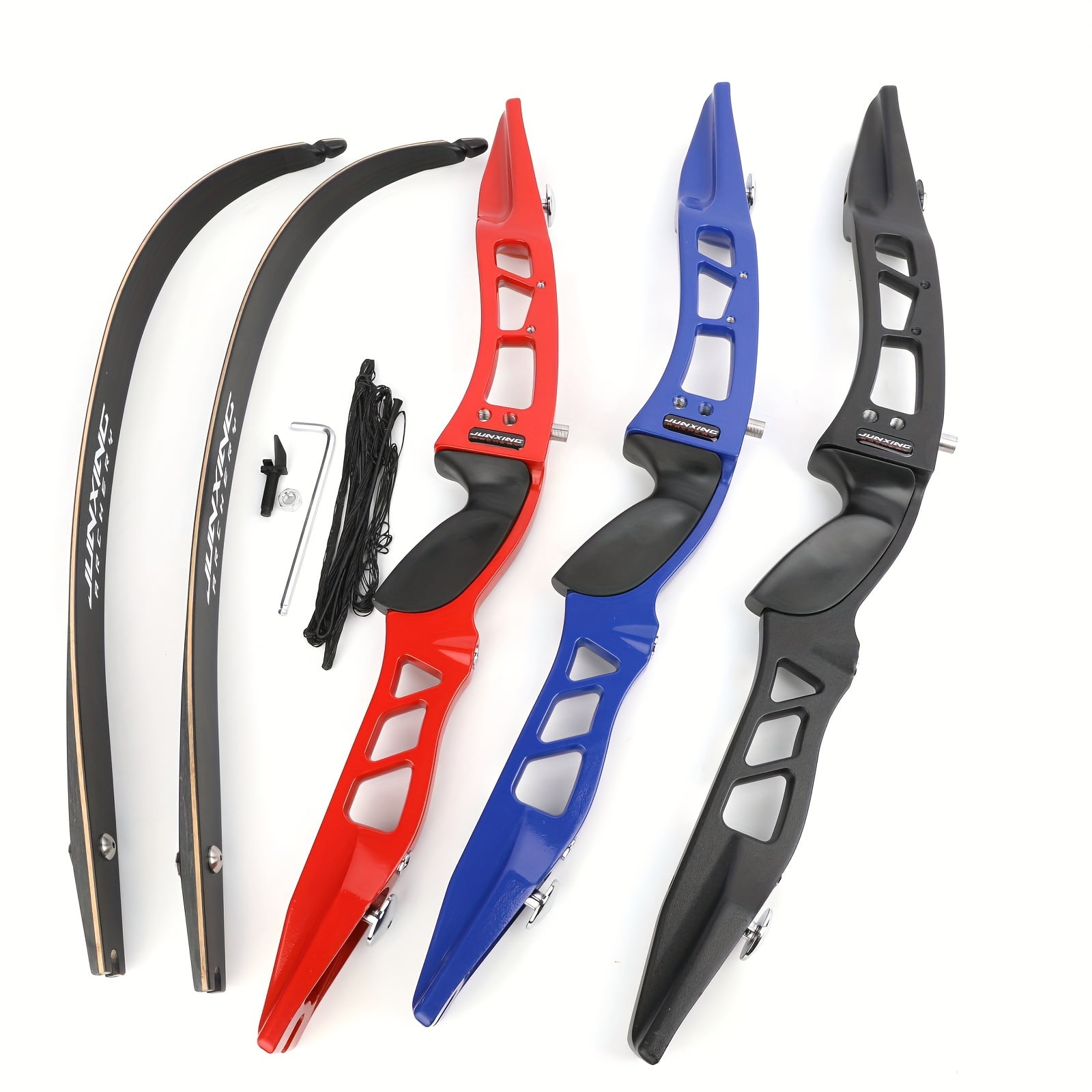 1 Set 40lbs Aluminum Alloy Recurve Bow for Archery Competition, Outdoor Hunting and Shooting - Recurve Bow Kit, Target Practice, Lightweight Design, Durable Construction, Precision Engineering