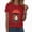 Red, variant on TOWED22 Women Funny Halloween Funny Ghost Graphic Tee Casual Spooky Print Fall Pumpkin Tops(Red,M)