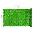 thumbnail image 2 of 1 rollo de seto artificial de hiedra falsa para jardín, pantalla de privacidad, pared de enredadera para balcón, patio exterior (hojas de manzana), 2 of 8