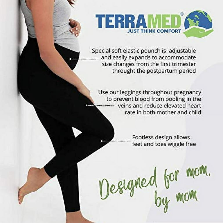 Terramed Maternity Leggings Compression Stockings Women 20-30 mmHg -  Graduated Compression Stockings Women Pregnancy