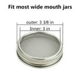 thumbnail image 2 of HomeSproutingKit Deluxe, Stainless Steel Lids For Wide Mouth Jars, 2 Sets, Rust-Proof, Enhance Your Kitchen's Functionality. Ideal For Sprouting Enthusiasts And Gift Givers., 2 of 7