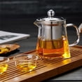 thumbnail image 4 of EeaseMX Infusor de acero inoxidable práctico con capacidad de 550 ml, colador, tetera de vidrio resistente al calor, taza para té de hojas sueltas., 4 of 7