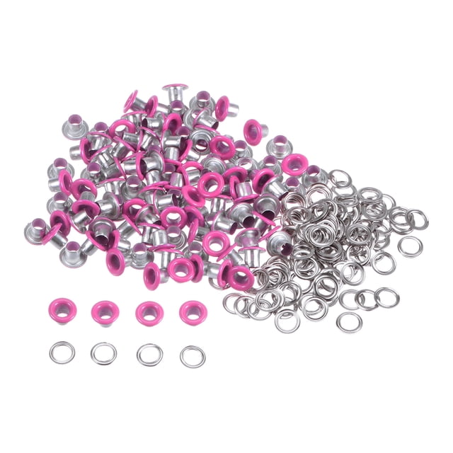 100 Juegos Ojales Kit Metal Unique Bargains ojales 3mm 0.12' fucsia