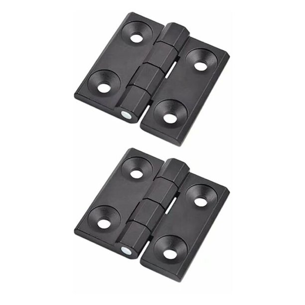 BR-Vie 2 piezas Bisagras para armarios Bisagra para puerta Bisagra para puerta de armario Bisagras para puerta de armario Aleación de zinc con tornillos para puerta de armario de muebles, negro esquí esquí Gafas de esquí