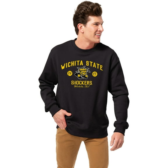 Men's-League Collegiate Wear  Black Wichita State Shockers Essentials 2.0 Pullover Sweatshirt