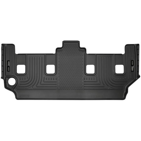 Husky Liners Weatherbeater Floor Mats | Fits 2008 - 2016 Chrysler Town & Country w/ Stow-N-Go; 2008 - 2020 Dodge Grand Caravan w/ Stow-N-Go | 3rd Row, 1-pc Black - 19091