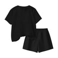 thumbnail image 4 of NAISIBABY Outfit Sets for Girls,Daisy Print Short Sleeve T-Shirt and Shorts Summer 2PC Casual Clothes Black Size 7, 4 of 6