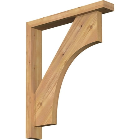 

3 1/2 W x 22 D x 26 H Westlake Block Smooth Bracket w/ Offset Brace Western Red Cedar
