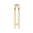 thumbnail image 5 of ANGARA Natural Tilted Marquise Amethyst Solitaire Split Shank Ring in 14K Yellow Gold for Women (Size-5x2.5mm) | February Birthstone, Anniversary, Jewelry Gift for Women | Natural Amethyst Ring, 5 of 10