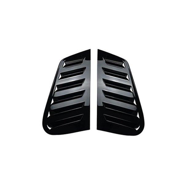 Rejilla de ventana trasera de coche, cubierta de ventilación lateral, embellecedor 9n 2001-2009, negro brillante