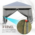 thumbnail image 5 of SUGIFT 10' x 10' White Gazebo Pop Up Canopy w/ Mesh Curtains, 5 of 7