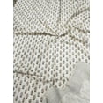 thumbnail image 4 of Hand Block Kantha Quilt Cotton Indian Bedspread Handmade Bedding Blanket Throw Single Size, 4 of 5