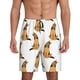 thumbnail image 1 of Balery German Shepherd Dog Pantalones cortos de pijama de punto de algodón para hombre con cinturilla y bolsillos-3X-Large, 1 of 6