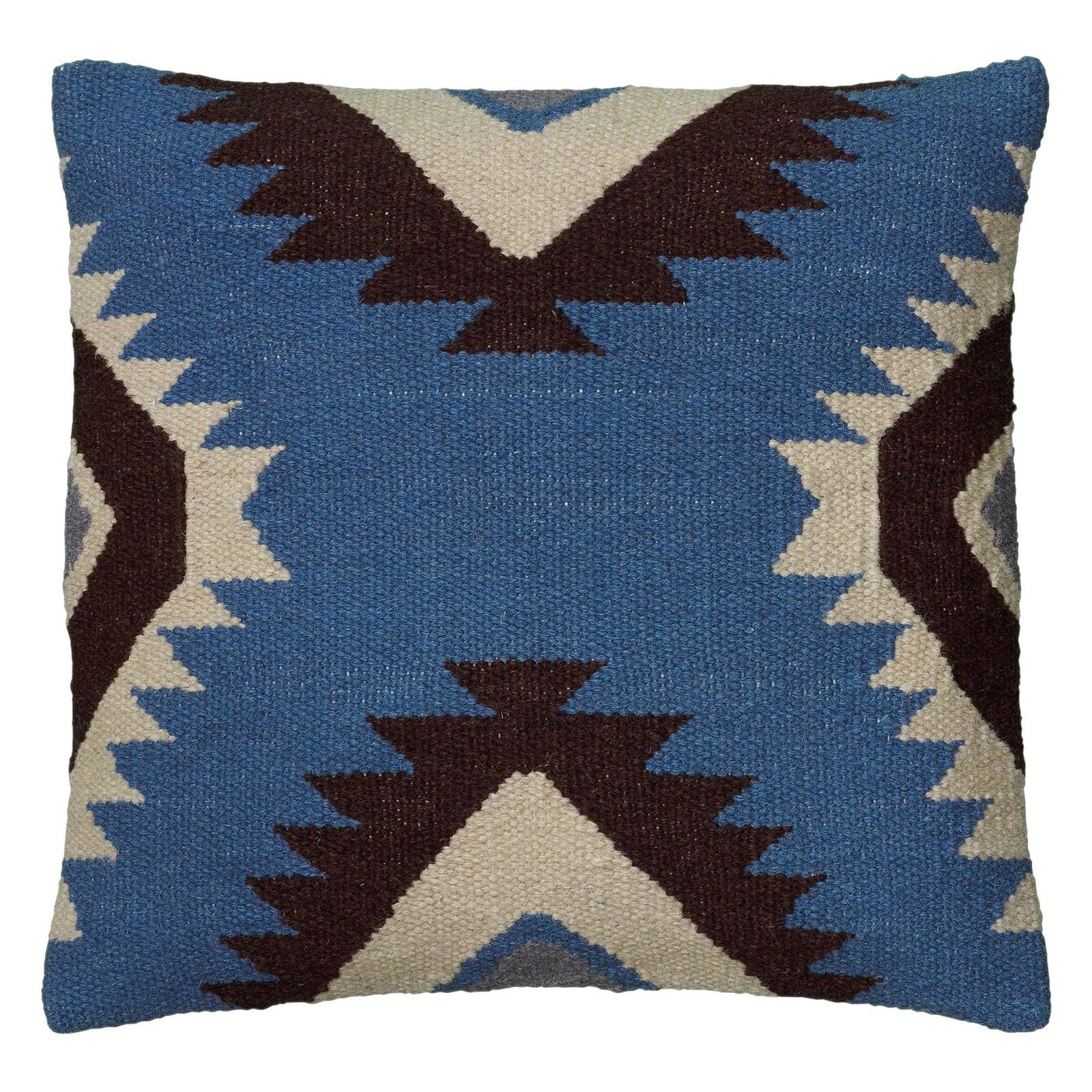 Rizzy Home Decorative Poly Filled Throw Pillow X Shape Motif 18"X18