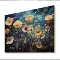 thumbnail image 2 of Designart "Morning Glory Beige and Blue" Floral Print on Natural Pine Wood, 2 of 5
